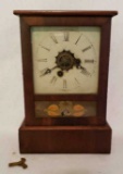 30 Hour Mahogany Shelf Clock, E.N. Welch