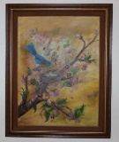 Framed Painting Signed Rose Hildalgo '86