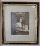 Framed and Matted Picture  14 3/4