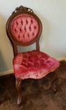 Victorian Chair with Tufted Seat and Back