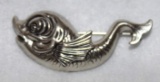 Sterling Fish Pin Marked BEAU_STER 1 3/4