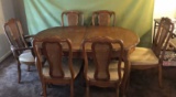 French Provencial-Style Dining Table & 6 Chairs