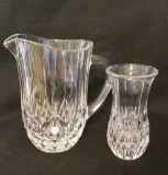 Crystal Pitcher & Vase