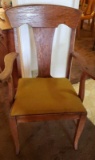 Oak Chair w/Upholstered Seat