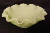 Fenton Lime Green Satin Glass 8