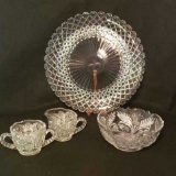 (3) Vintage Glass Items:  8