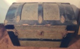 Antique Dome Top Trunk with Tray