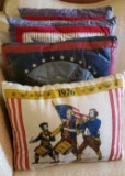 (4) Patriotic Throw Pillows
