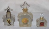(3) Vintage Crystal Perfume Bottles: Bellodgia