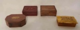 (4) Collectible Dresser Boxes: