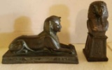 Bronze Bust of Egyptian Pharoah 6 7/8