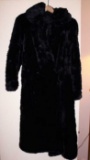 Vintage Faux Fur Coat and Hand Muff