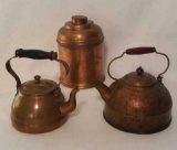 (3) Copper Kitchen Items: