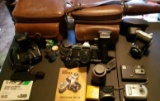 Assorted Cameras and Accessories: