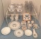 Blue & White Correlle Dishes, Matching Tumblers,