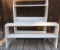 Painted Wooden Bookcase, 31 1/2” x 11”, 38 1/2”