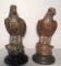 (2) Ceramic American Eagle Figurines