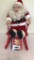 Story Telling Santa w/Red Wooden Chair