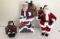 (3) Christmas Figures - (2) Santa's &