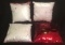 Set of (4) Sequined Christmas Pillows