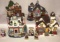 (4) Lighted Porcelain Houses