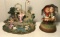 (2) Figural Music Boxes:  Ark & Hummel-Style