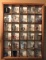 Glass Front Wooden Wall Display Case with (29)