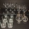 Assorted Glasses:  (6) Wine Glasses, (4) Brandy