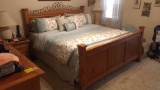 King Size Bed with Headboard, Footboard and Frame