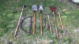 (8) Long Handled Yard and Garden Tools