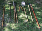 (7) Long Handled Yard and Garden Tools