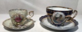 Cobalt Blue Cup & Saucer with Gold Trim and