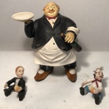 (3) Chef Figurines--7 1/2