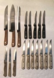 Assorted Kitchen Knives & Steak Knives