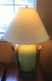 2-Handled Pottery Lamp - 31” to top of finial