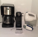 (4) Small Kitchen Appliances:  Mr. Coffee Coffee