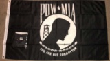 (2) POW/MIA Flags, New--3' x 5'