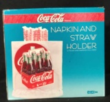 Coca-Cola Napkin & Straw Holder--NIB