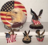 Assorted American Eagle Knick Knacks:  9