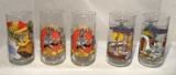 Assorted Collector Glasses:  (2) 1990