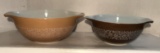 (2) Vintage Pyrex Mixing Bowls--7 1/2