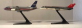 (2) Plastic Airplanes:  US Air Boeing 737-300 and