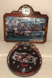 (2) Nascar Wall Clocks:  Dale Earnhardt and