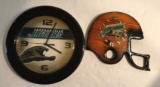 (2) Jacksonville Jaguars Wall Clocks