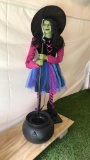 Life Sized 6 Foot Tall Animated Witch