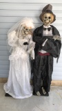 Life Sized Bride & Groom Skeltons