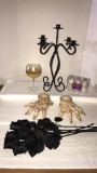 Assorted Halloween Decorations: Candle Holder,