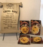 Cross Bone Tavern Menu Board & (4) Packages Of