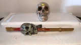 Talking Battery-Operated Skull (snake pops out of