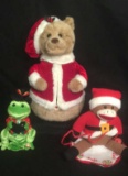 (3) Battery Operated Christmas Figures including